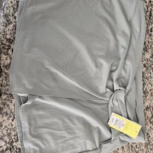 Light Sage Green Wrap Skort KNIT